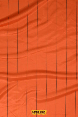 Soccer Pinstripe Orange / Black