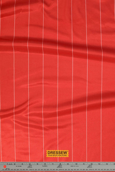 Soccer Pinstripe Red / White
