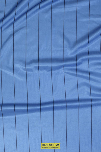 Soccer Pinstripe Sky Blue / Navy