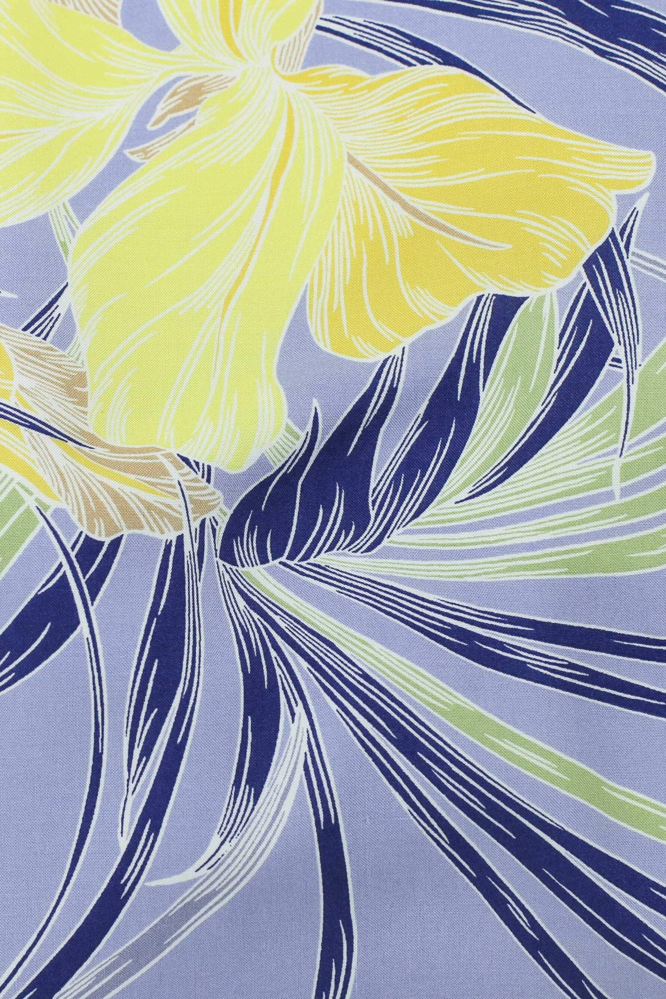 Sofia Iris Print Periwinkle / Yellow
