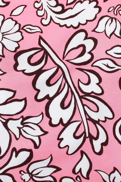 Sofia Tropical Floral Pink / Off White