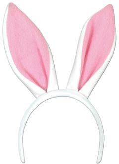 Soft-Touch Ears Bunny White / Pink