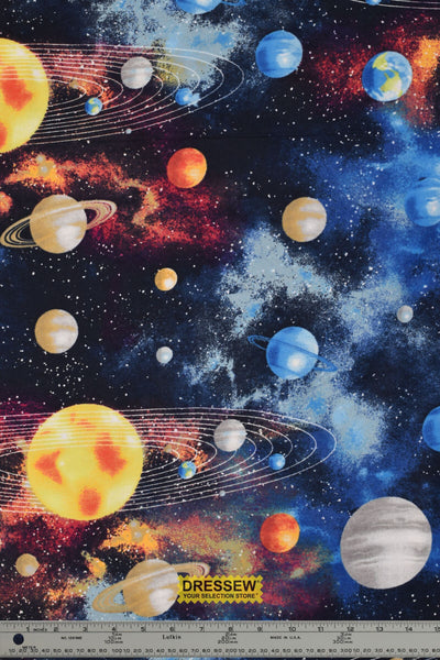 Solar System Flannelette Navy / Multi