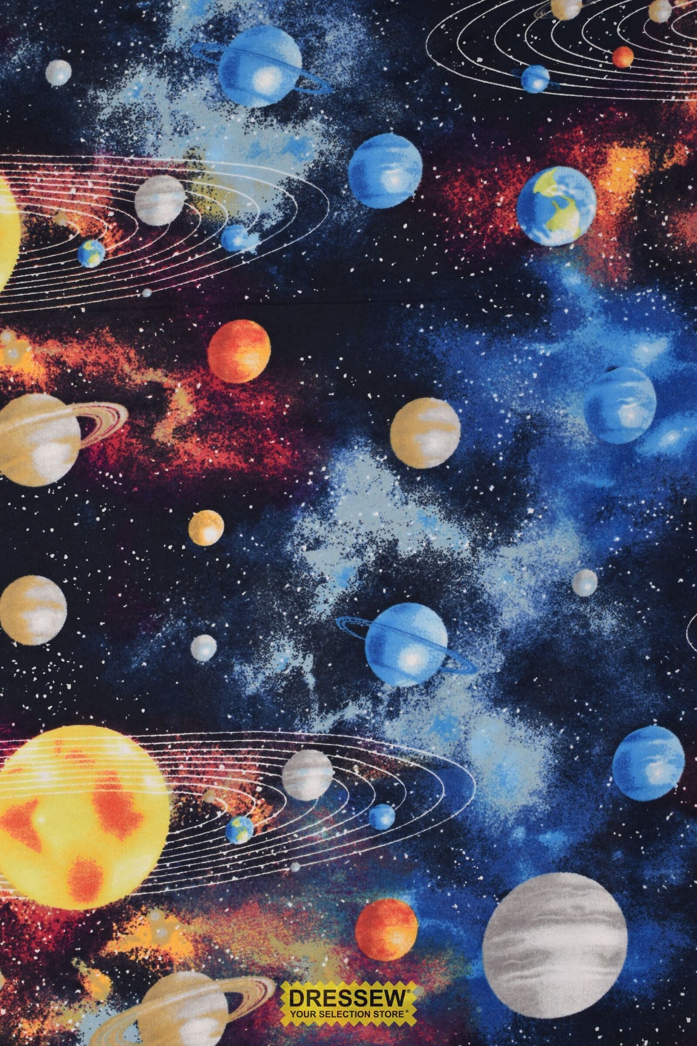 Solar System Flannelette Navy / Multi