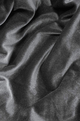 Sophia Stretch Velvet Steel