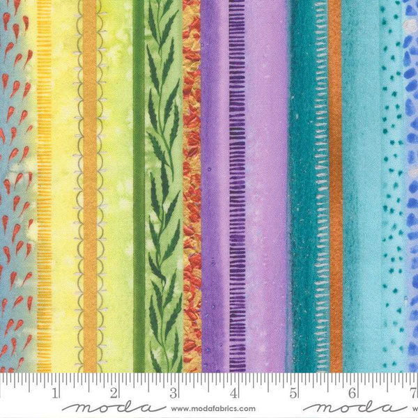 Soulstice Socialite Stripes By Create Joy Project For Moda Rainbow