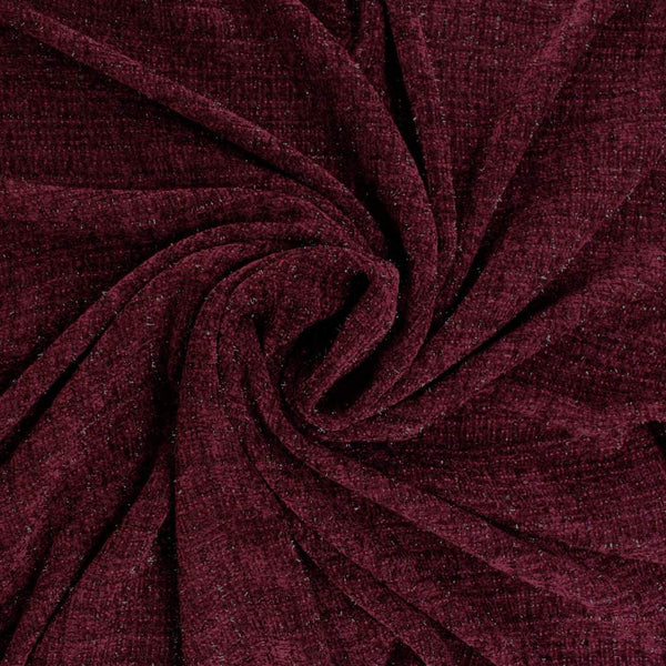 Sparkle Chenille Tweed Wine