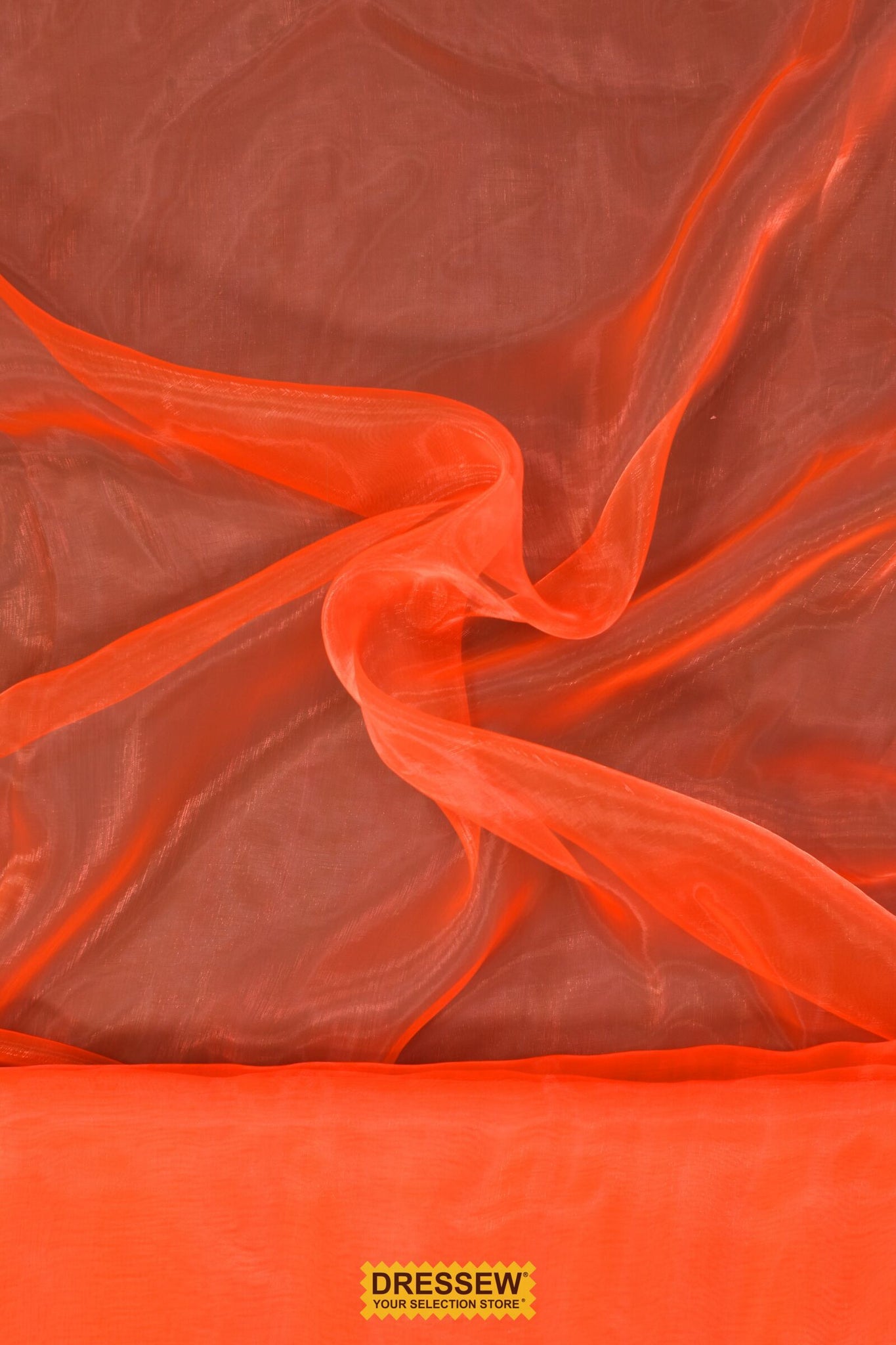 Sparkle Organza Fluorescent Orange