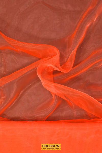 Sparkle Organza Fluorescent Orange