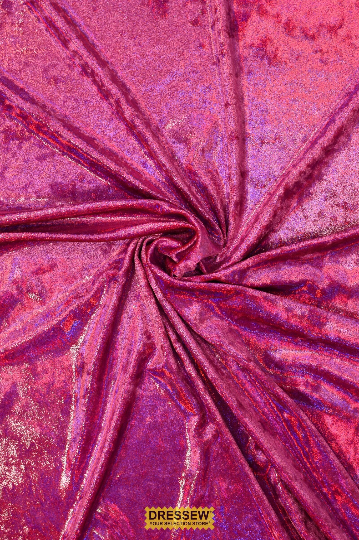 Sparkle Stretch Velvet Fuchsia