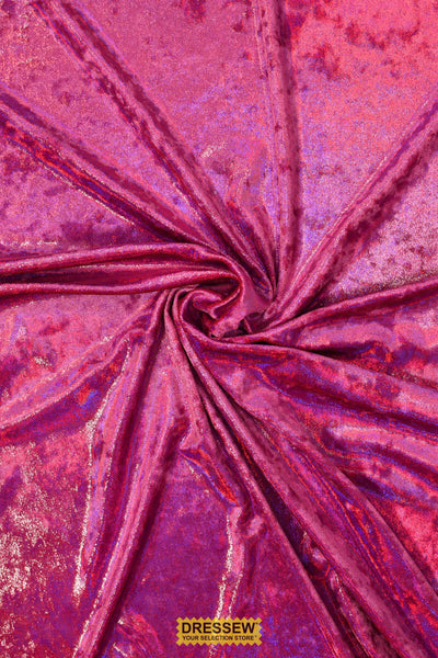 Sparkle Stretch Velvet Fuchsia