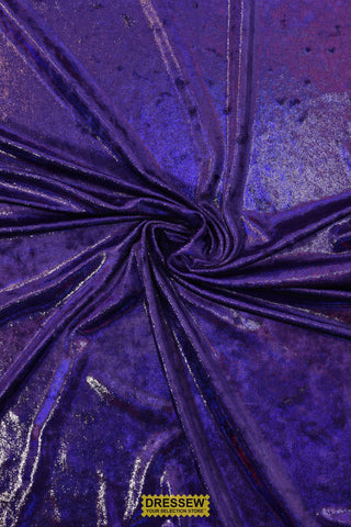 Sparkle Stretch Velvet Purple