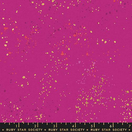 Speckled Canvas By Rashida Coleman-Hale of Ruby Star Society For Moda Berry / Metallic Gold