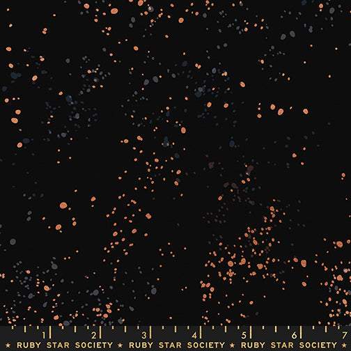 Speckled Canvas By Rashida Coleman-Hale of Ruby Star Society For Moda Black / Metallic Copper