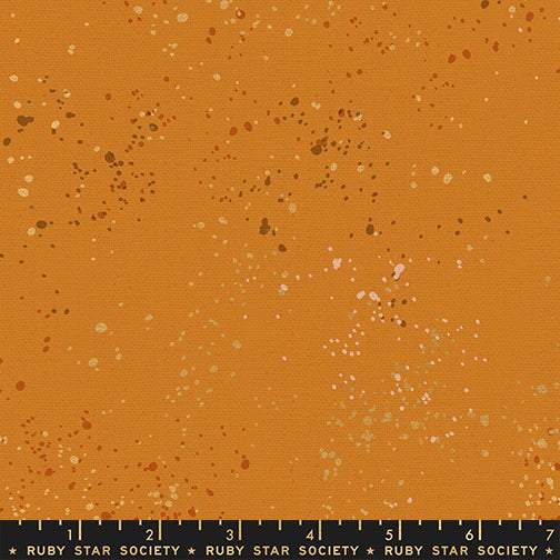Speckled Canvas By Rashida Coleman-Hale of Ruby Star Society For Moda Earth / Metallic Gold
