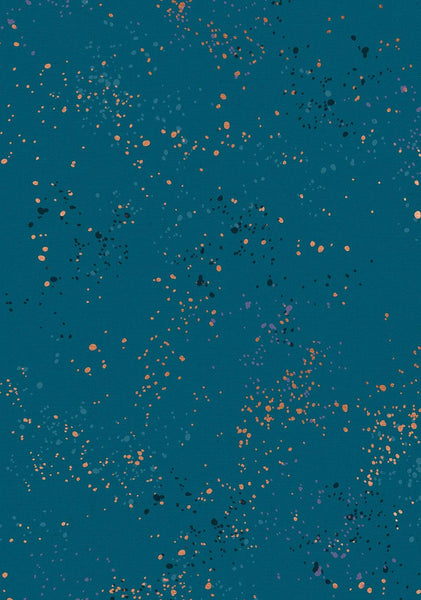 Speckled Canvas By Rashida Coleman-Hale of Ruby Star Society For Moda Teal / Metallic Copper