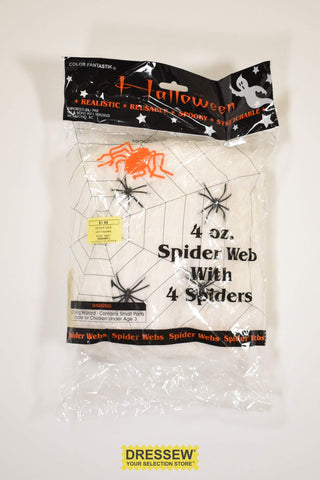 Spider Web with 4 Spiders