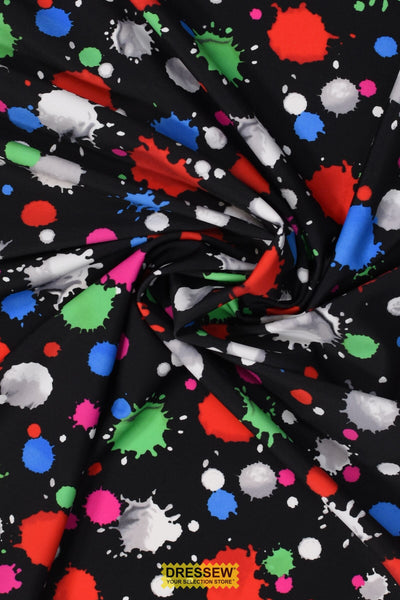Splatter Lycra Black / Multi