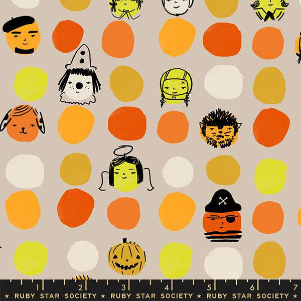 Spooky Darlings Dress Up By Ruby Star Society For Moda Khaki