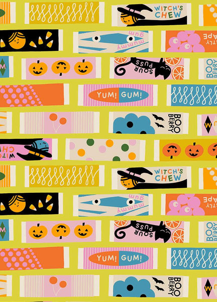 Spooky Darlings Fun Gum By Ruby Star Society For Moda Citron