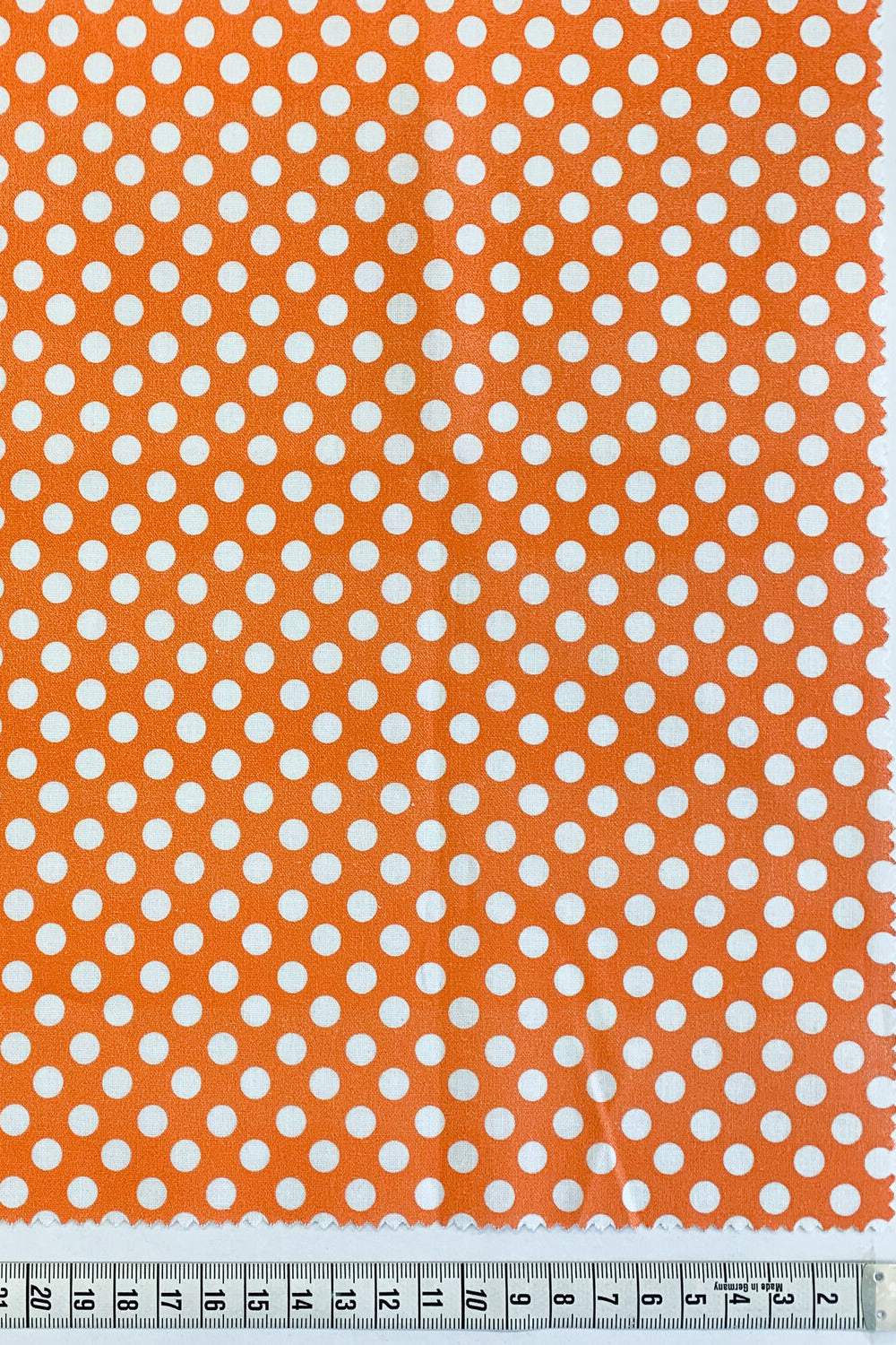 Spot On Cotton Print Orange / White