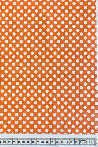 Spot On Cotton Print Orange / White