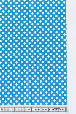 Spot On Cotton Print Turquoise / White