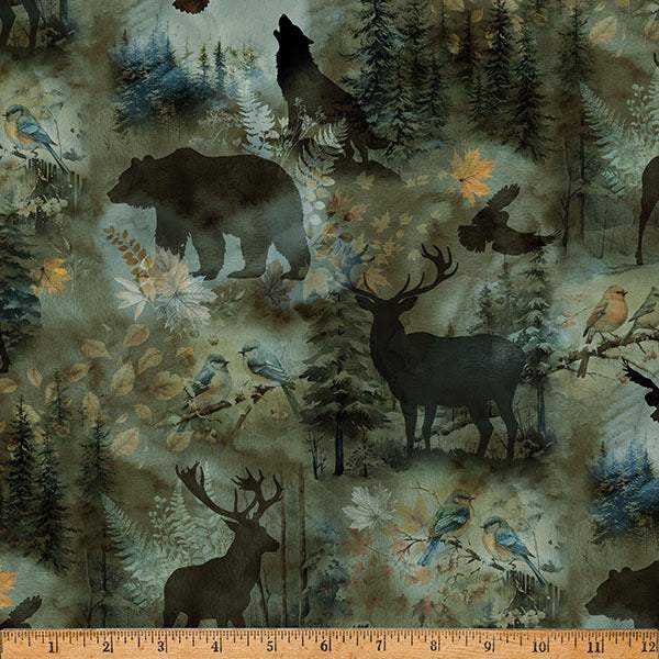 Stag & Stone Animal Silhouette By Hoffman Verde
