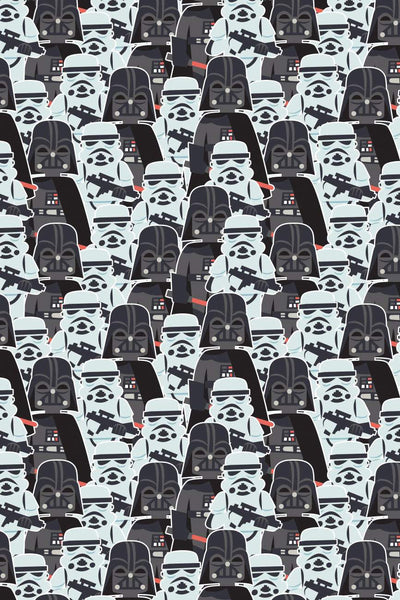 Star Wars Vader Spotlight Mid-Century Packed Trooper and Vader Multi