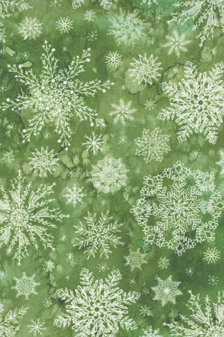 Starflower Christmas Snowflakes By Create Joy Project For Moda Green