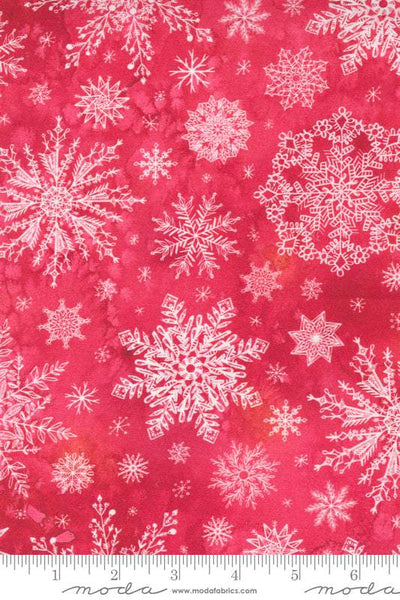 Starflower Christmas Snowflakes By Create Joy Project For Moda Red