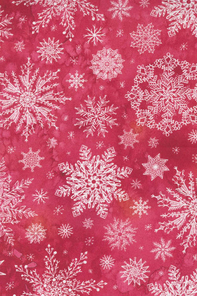 Starflower Christmas Snowflakes By Create Joy Project For Moda Red