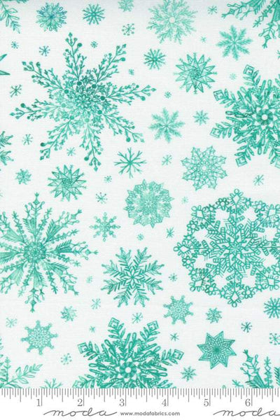 Starflower Christmas Snowflakes By Create Joy Project For Moda White