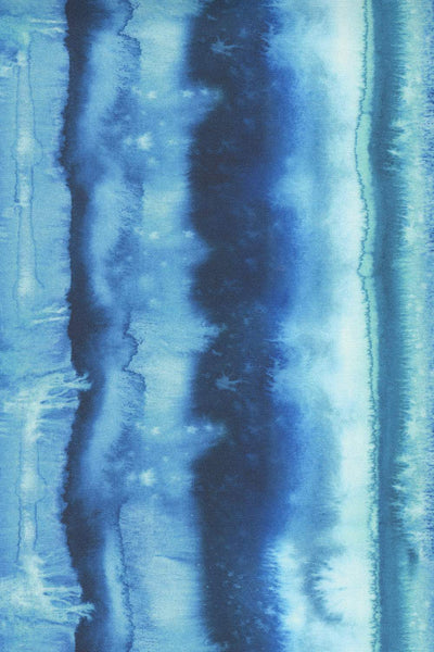 Starflower Christmas Watercolour Stripe By Create Joy Project For Moda Aqua