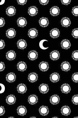 Starry Night Night And Day by Michael Miller Black