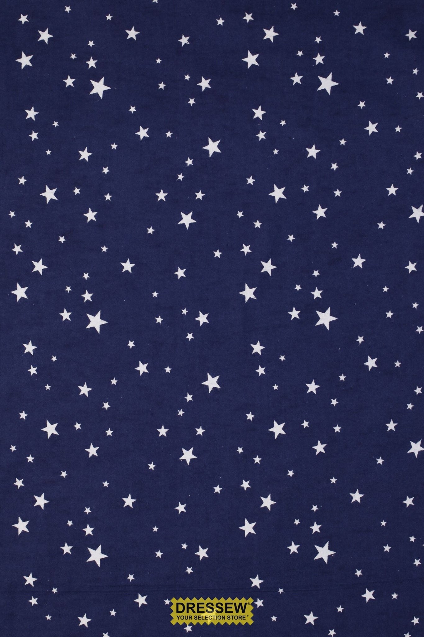 Stars Flannelette Navy / White