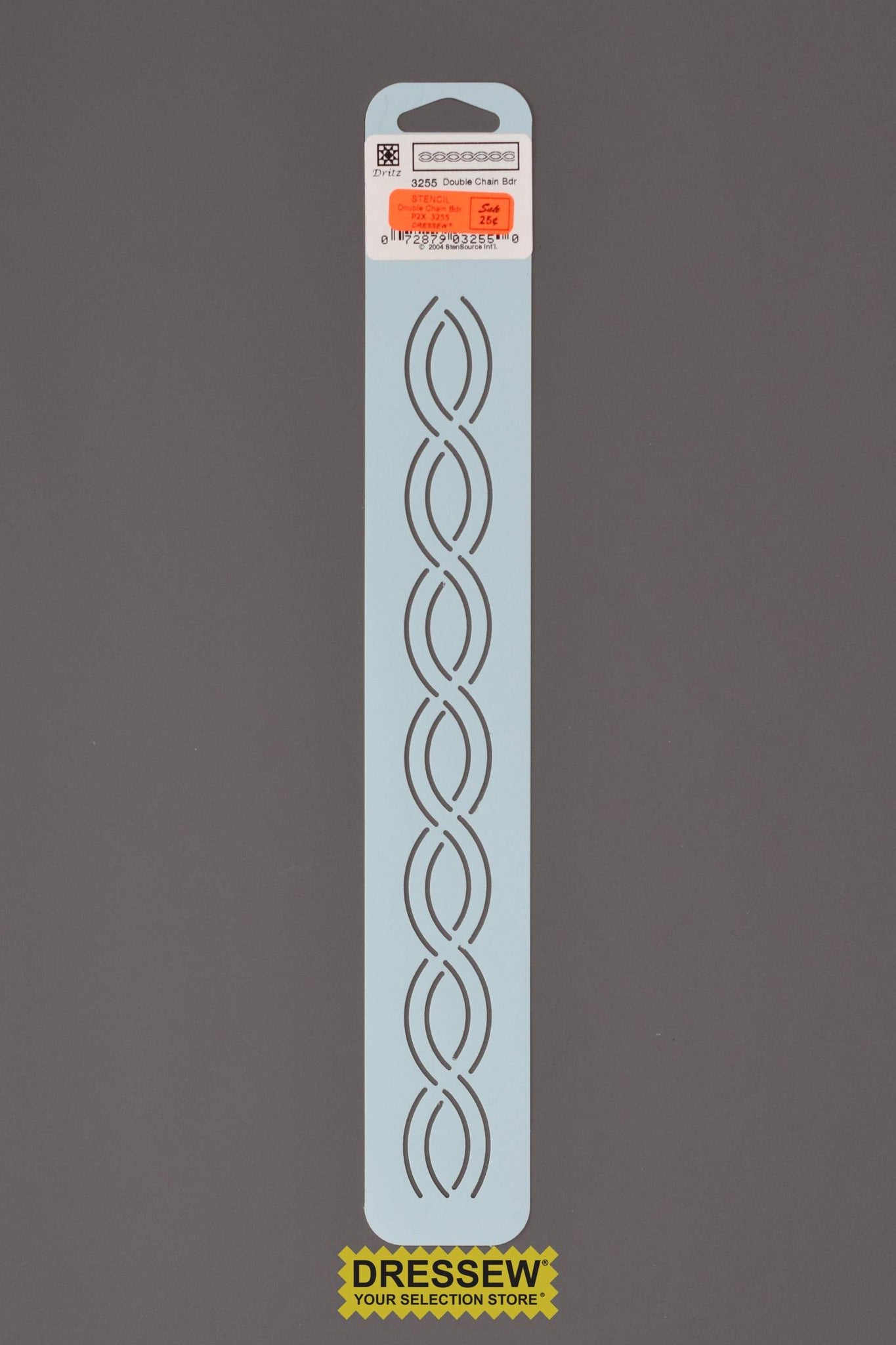 Stencil Double Chain Border