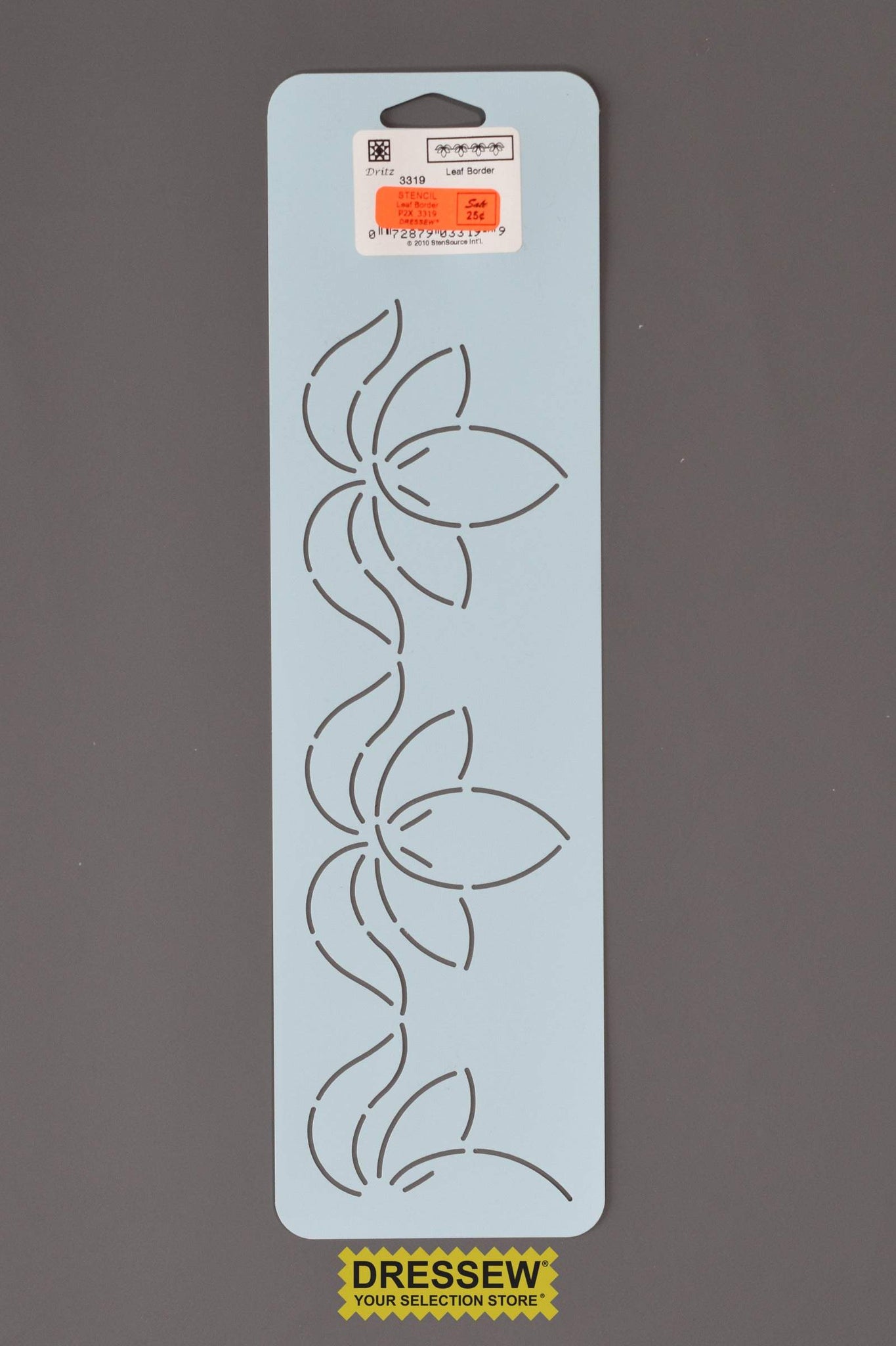 Stencil Leaf Border