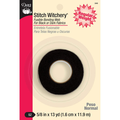 Stitch Witchery - Regular 5/8" x 13yds. Black
