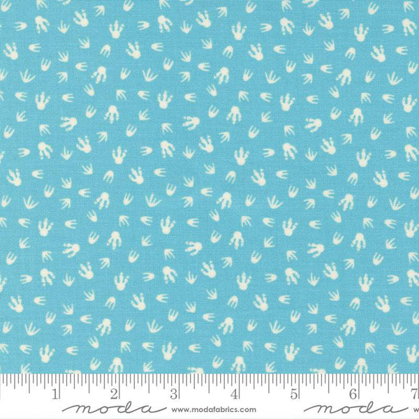 Stomp Stomp Roar Footprint By Stacy Iest Hsu For Moda Aqua