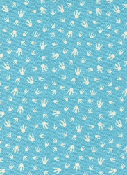 Stomp Stomp Roar Footprint By Stacy Iest Hsu For Moda Aqua