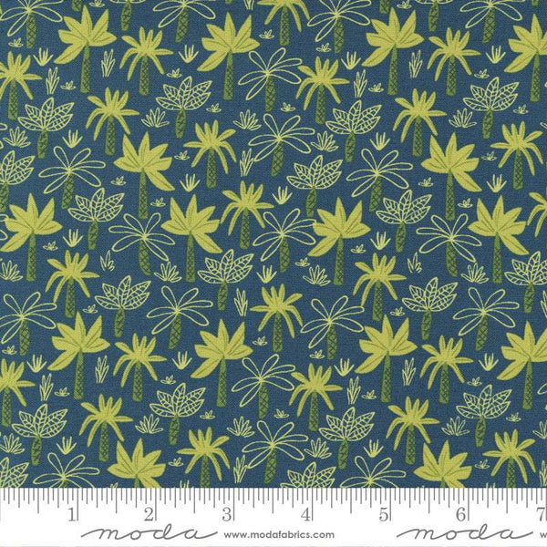 Stomp Stomp Roar Tropical Forest By Stacy Iest Hsu For Moda Teal