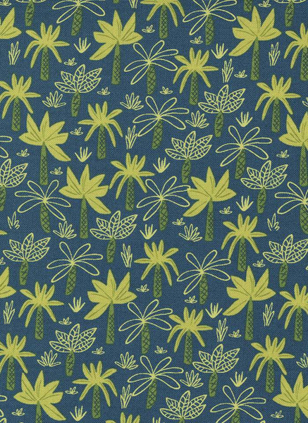 Stomp Stomp Roar Tropical Forest By Stacy Iest Hsu For Moda Teal