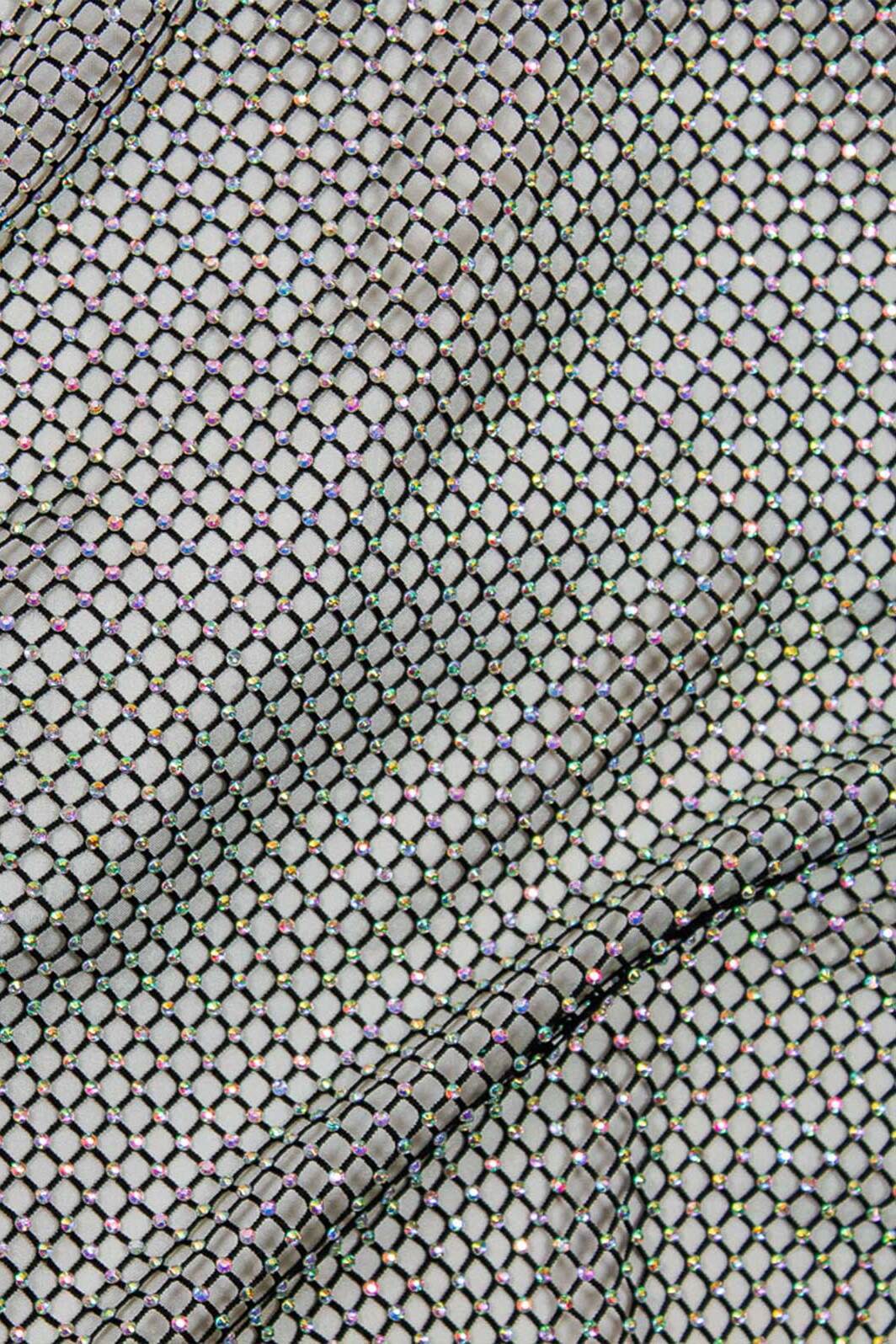 Stone Stretch Mesh Black / Iridescent