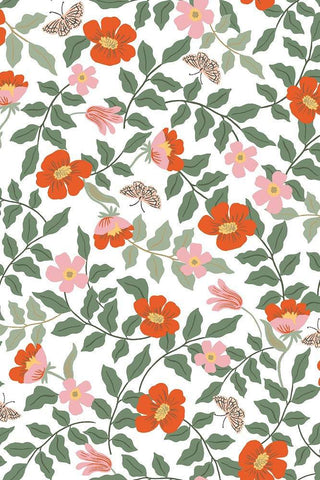 Strawberry Fields Primrose Rayon By Rifle Paper Co. Ivory