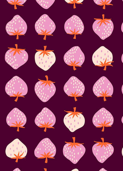 Strawberry Rows By Kimberly Kight Of Ruby Star Society For Moda Deep Plum