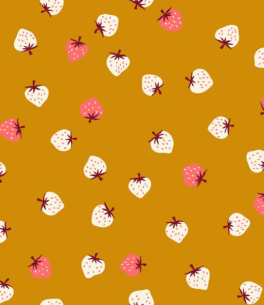 Strawberry Toss By Kimberly Kight Of Ruby Star Society For Moda Butterscotch