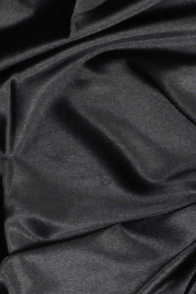Stretch Charmeuse Black