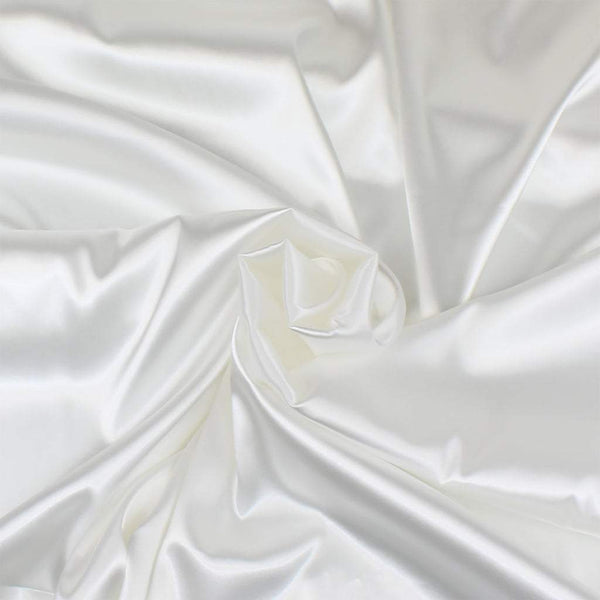 Stretch Charmeuse Off White