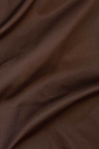 Stretch Cotton Sateen Chocolate
